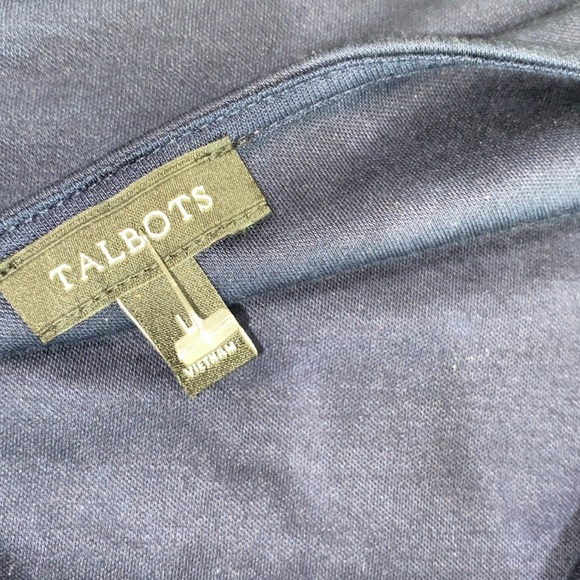 Talbots navy blue top size large - Picture 3 of 4
